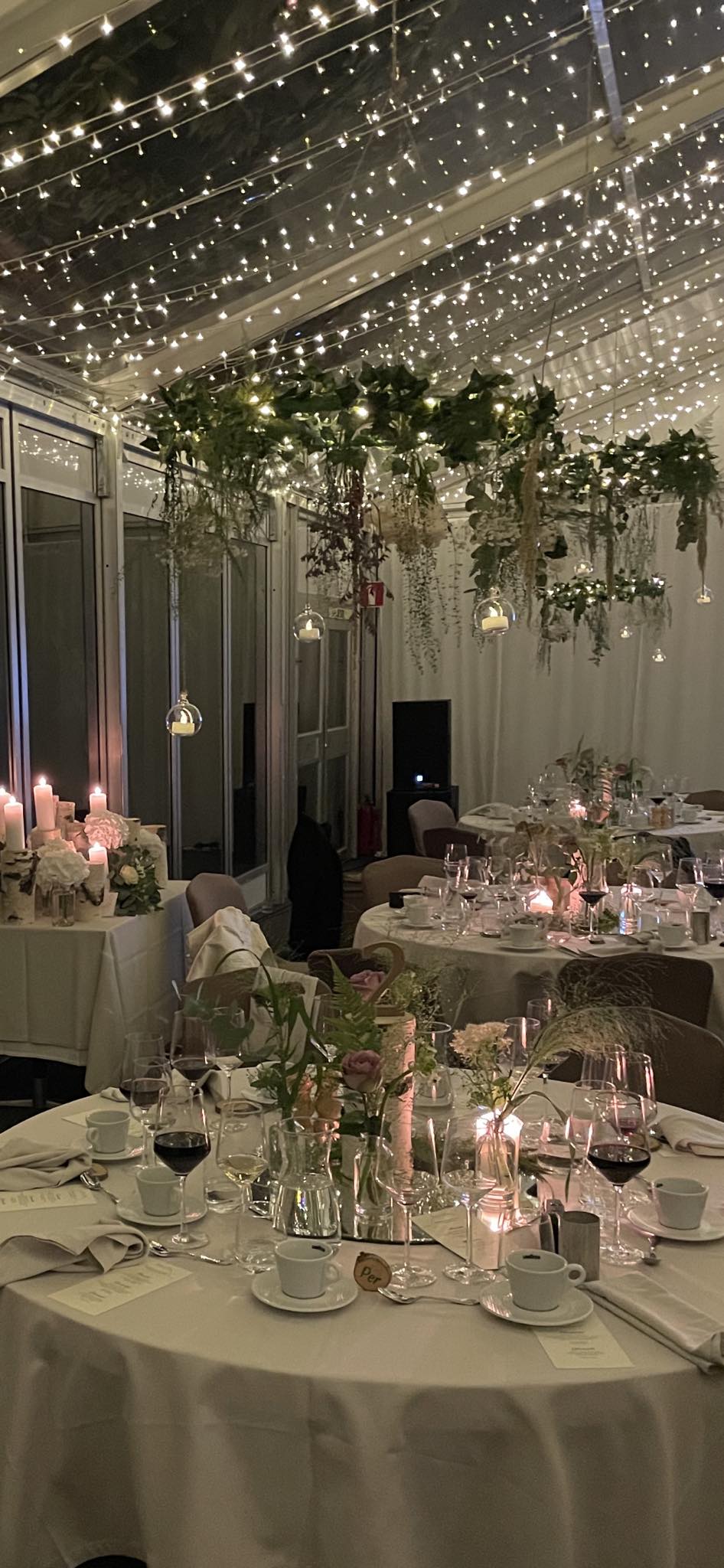 Image of floral arrangements at a wedding